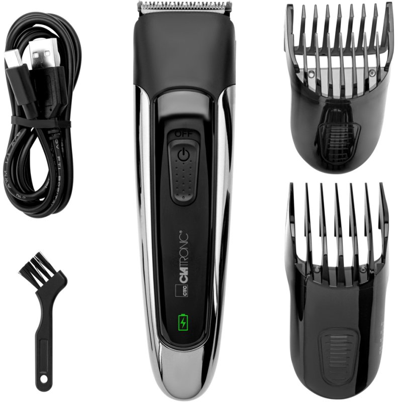 CLATRONIC haar- en baardtrimmer HSM/R 3827, 2-in-1, lithium-ion accu, 100 min looptijd